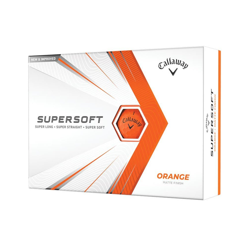 Callaway Supersoft Golf Balls - Matte Orange