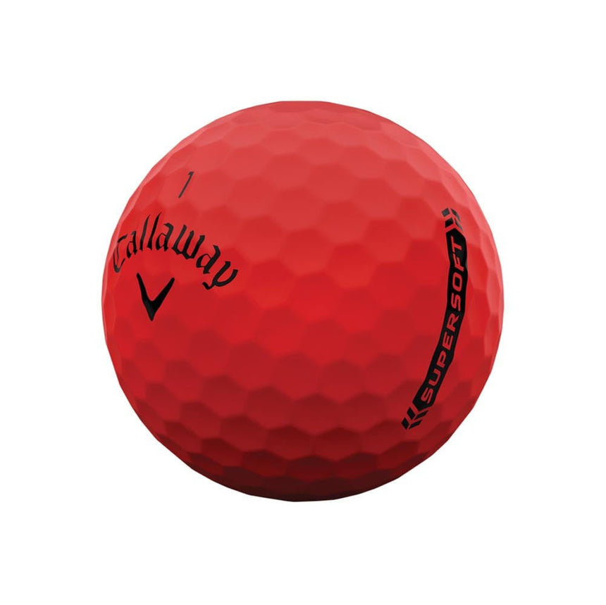 Callaway Supersoft Golf Balls - Matte Red - 2023