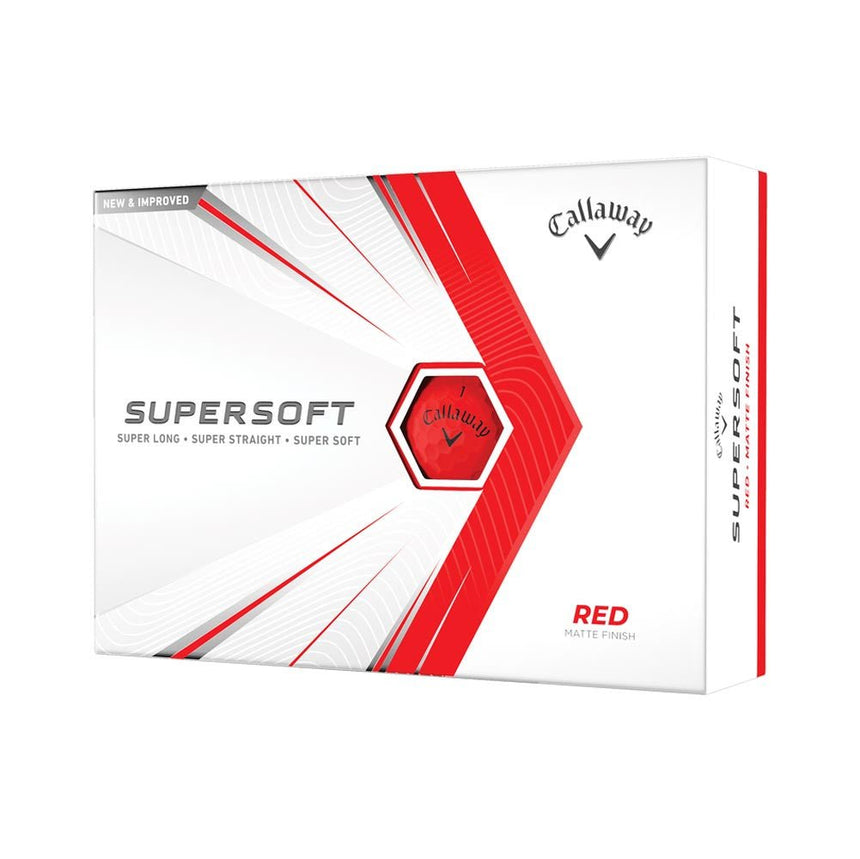 Callaway Supersoft Golf Balls - Matte Red