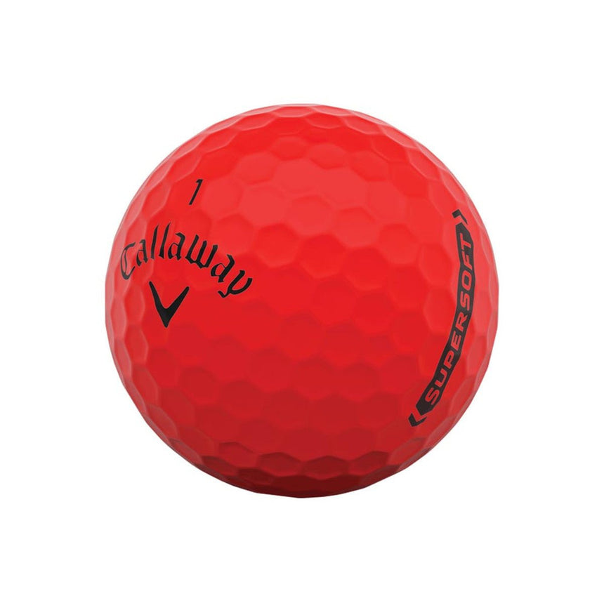 Callaway Supersoft Golf Balls - Matte Red