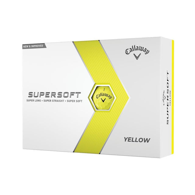 Callaway Supersoft Golf Balls - Yellow - 2023