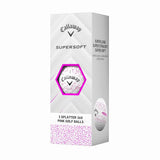 Callaway Supersoft Splatter 360 Golf Balls - Pink