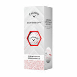 Callaway Supersoft Splatter 360 Golf Balls - Red