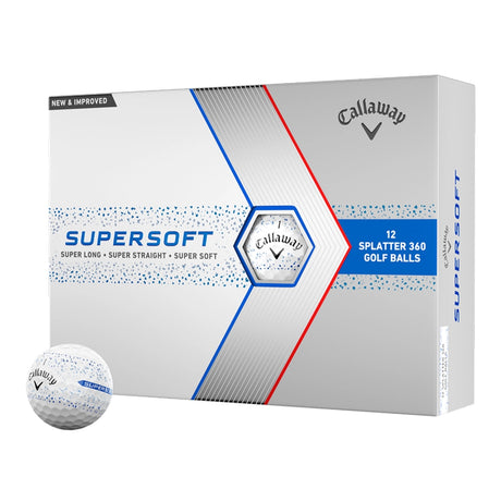 Callaway Supersoft Splatter Golf Balls - Blue