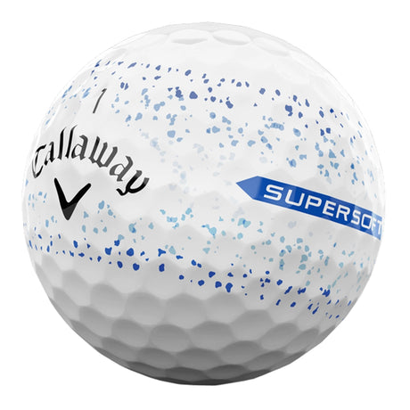 Callaway Supersoft Splatter Golf Balls - Blue