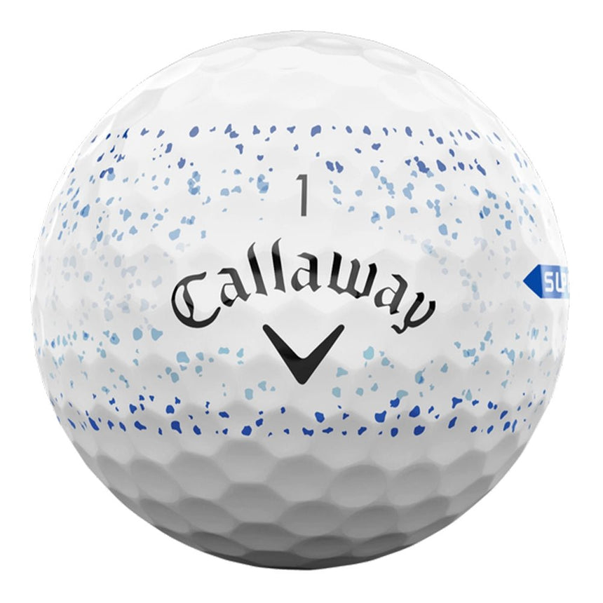 Callaway Supersoft Splatter Golf Balls - Blue