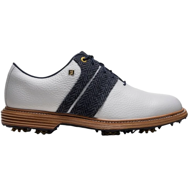 White/Harris Tweed Navy