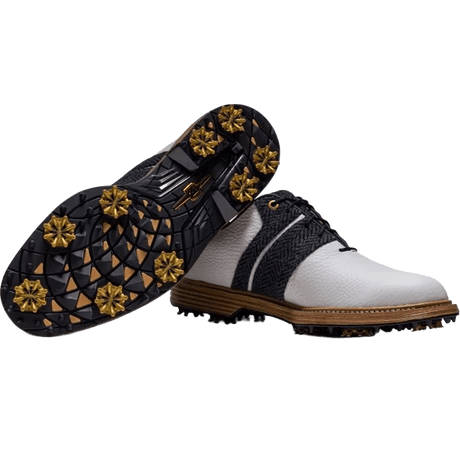 White/Harris Tweed Navy