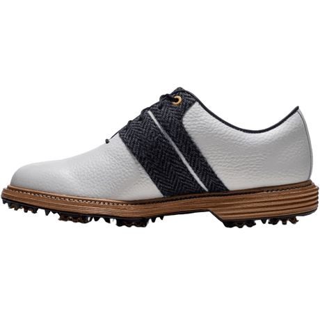 White/Harris Tweed Navy