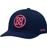 G/Fore Chainstitch Circle G's Contrast Golf Hat - Twilight/Knockout Pink