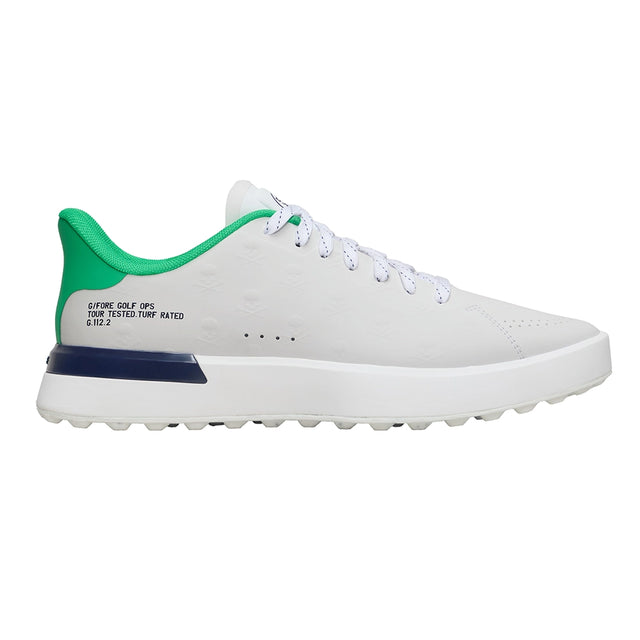 G/Fore Men's G.112 Embossed Skull & Tees Hybird Golf Shoe Snow/Clover