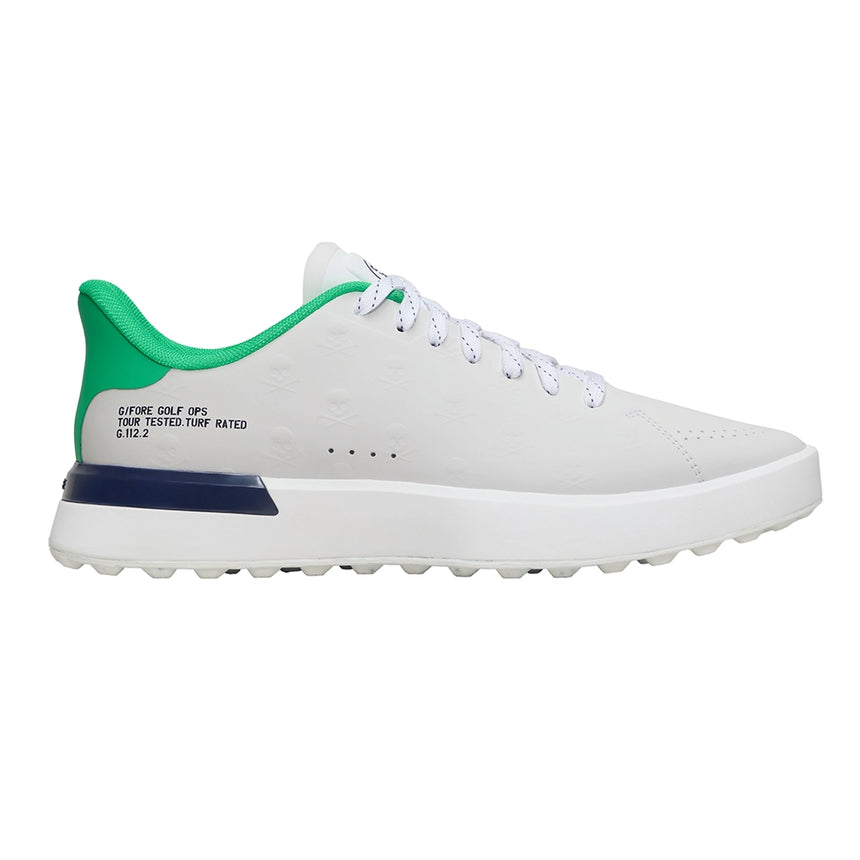 G/Fore Men's G.112 Embossed Skull & Tees Hybird Golf Shoe Snow/Clover