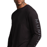 Municipal Armband SuperBlend Long-Sleeve Tee - Black/Charcoal