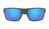 Oakley Drop Point Sunglasses - Matte Dark Grey/Prizm Sapphire Polarized