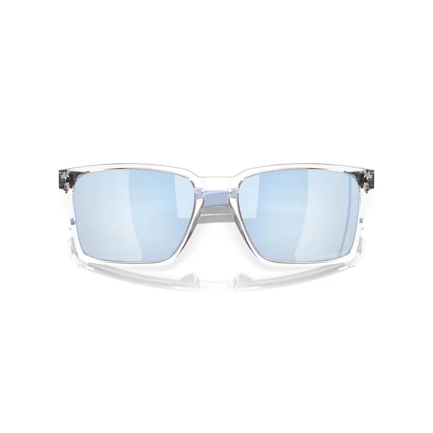 Oakley Exchange Sun Sunglasses - Polished Clear/Prizm Sapphire Polarized