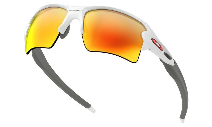 Oakley Flak 2.0 XL Sunglasses - Polished White/Prizm Ruby