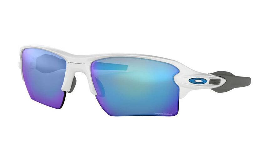 Oakley Flak 2.0 XL Sunglasses - Polished White/Prizm Sapphire