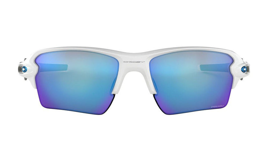 Oakley Flak 2.0 XL Sunglasses - Polished White/Prizm Sapphire