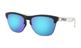 Oakley Frogskins Lite Sunglasses - Matte Black Clear/Prizm Sapphire