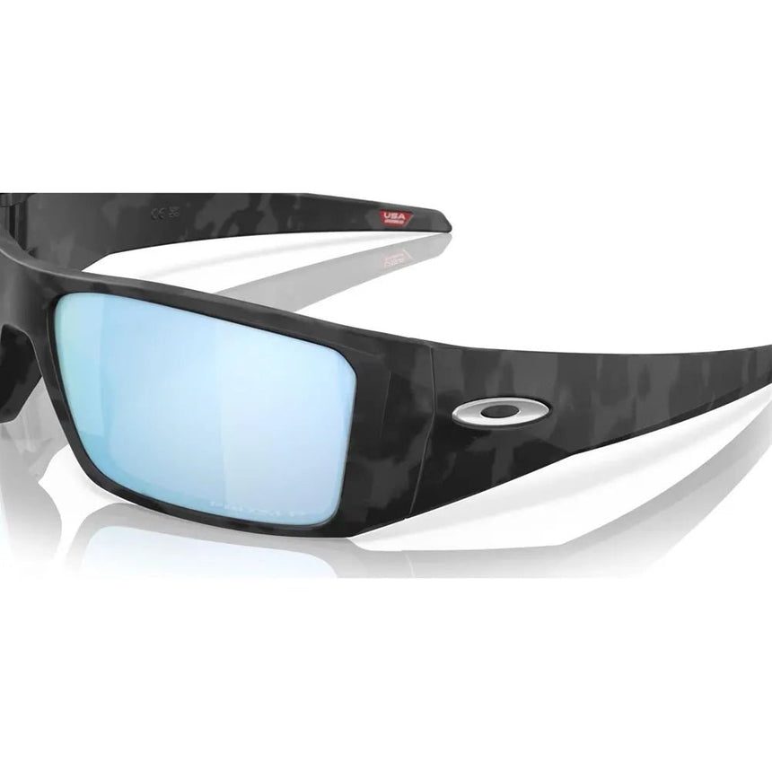 Oakley Heliostat Sunglasses - Matte Black Camo/Prizm Deep Water Polarized