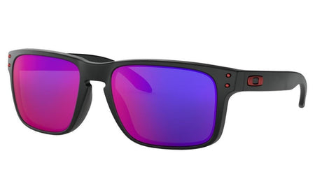 Oakley Holbrook Sunglasses - Matte Black/Positive Red Iridium