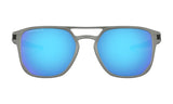 Oakley Latch Alpha Sunglasses - Matte Light Gunmetal/Prizm Sapphire Polarized
