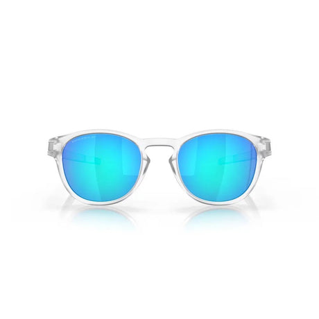 Oakley Latch Sunglasses - Matte Clear/Prizm Sapphire Polarized