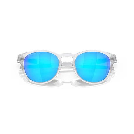 Oakley Latch Sunglasses - Matte Clear/Prizm Sapphire Polarized