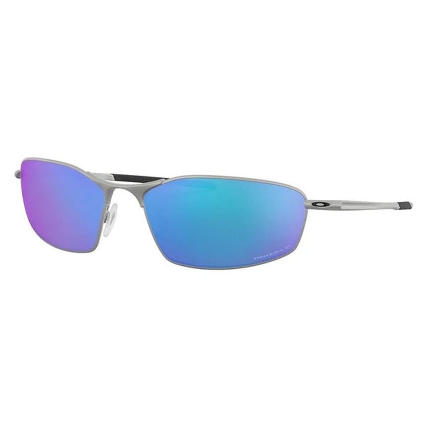 Oakley Whisker Sunglasses - Satin Chrome/Prizm Sapphire Polarized