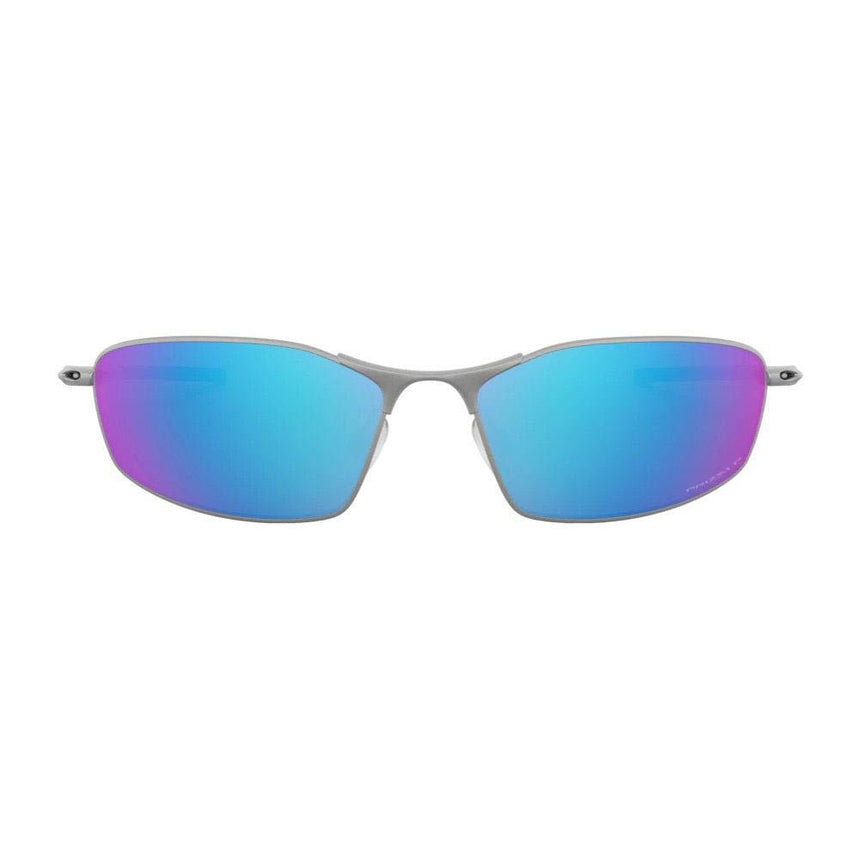 Oakley Whisker Sunglasses - Satin Chrome/Prizm Sapphire Polarized