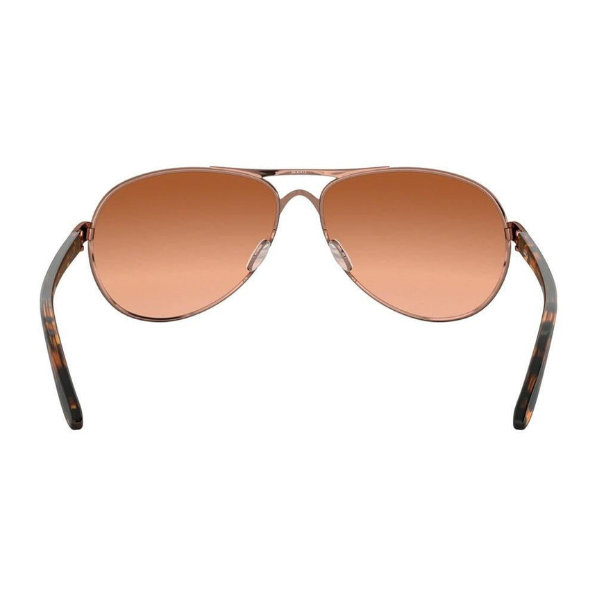 Oakley Women's Feedback Sunglasses - Rose Gold/VR50 Brown Gradient