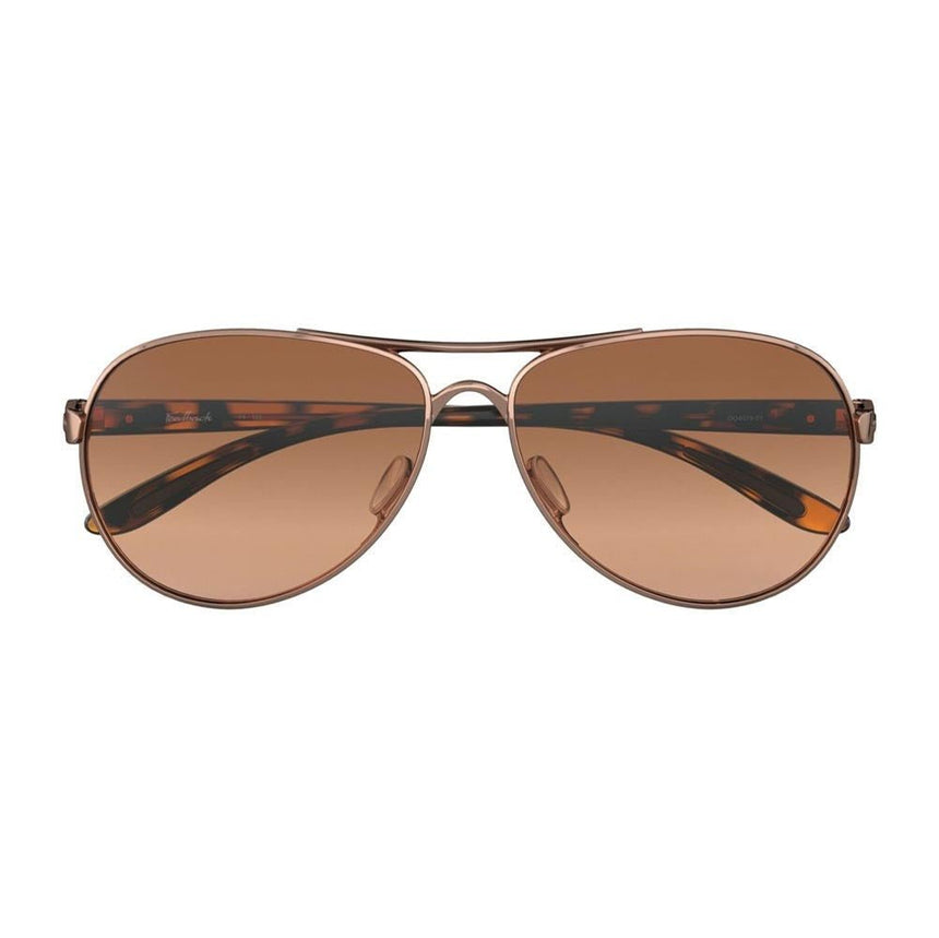 Oakley Women's Feedback Sunglasses - Rose Gold/VR50 Brown Gradient