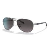 Oakley Women's Feedback Sunglasses - Polished Chrome/Prizm Grey Gradient