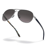 Oakley Women's Feedback Sunglasses - Polished Chrome/Prizm Grey Gradient