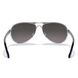 Oakley Women's Feedback Sunglasses - Polished Chrome/Prizm Grey Gradient