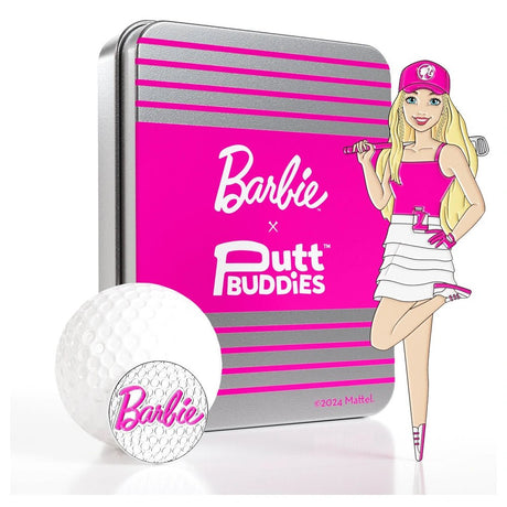 Putt Buddies Barbie Chasing Birdies Single-Prong Golf Divot Tool with Barbie Ball Marker