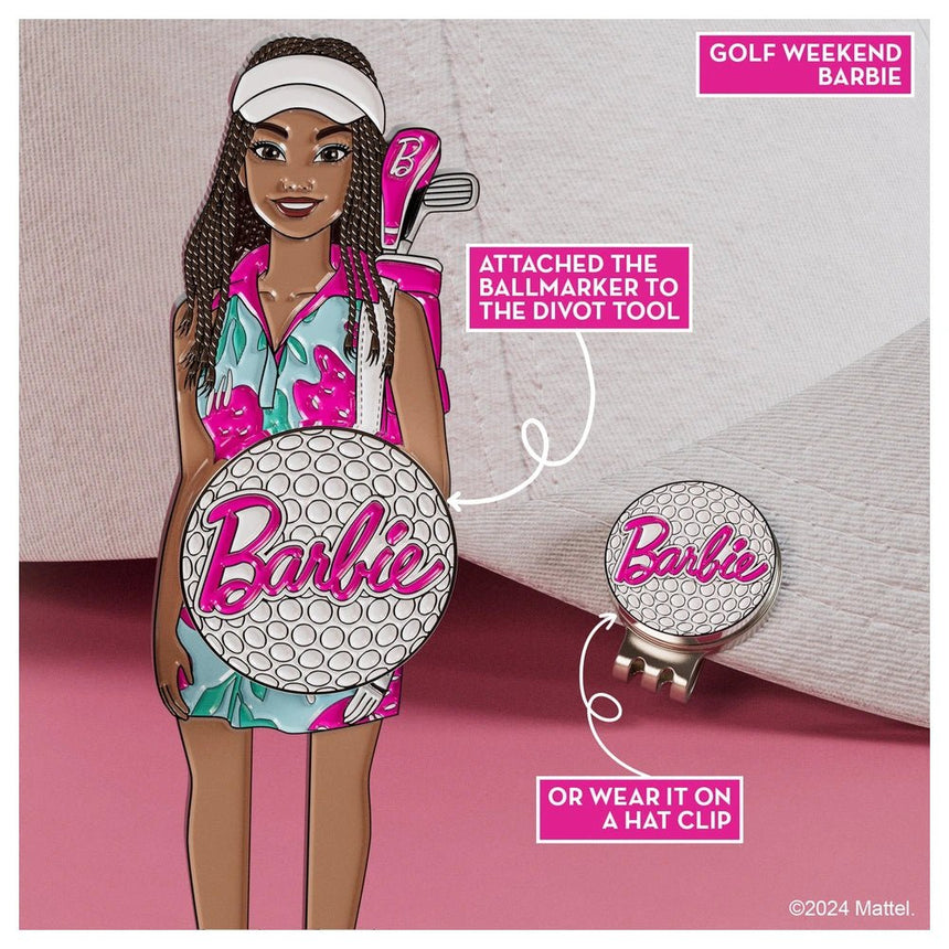 Putt Buddies Barbie Golf Weekend Divot Tool with Barbie Ball Marker