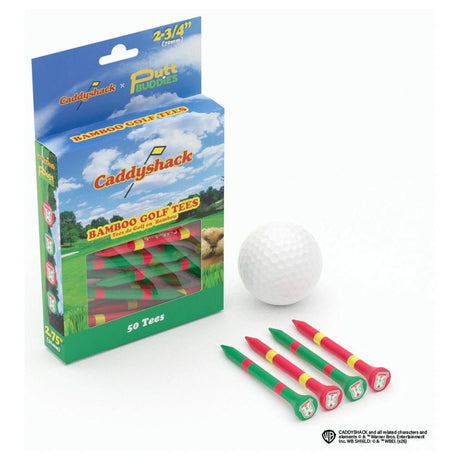 Putt Buddies Caddyshack - Bushwood Country Club Golf Tees - Pack of 50 - 2.75"