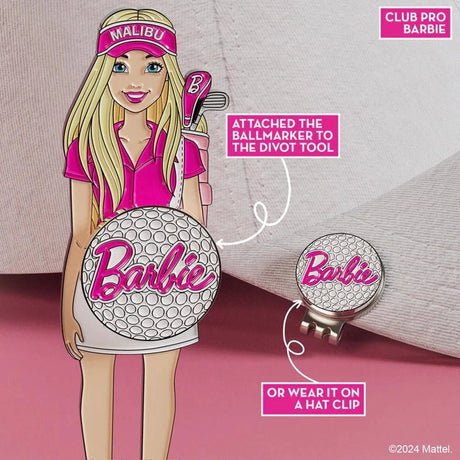 Putt Buddies Club Pro Barbie Divot Tool with Barbie Golf Ball Marker