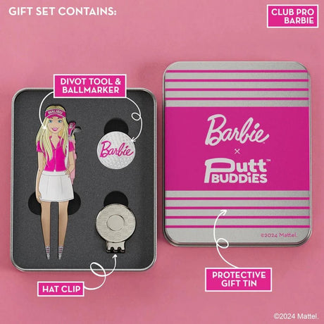 Putt Buddies Club Pro Barbie Divot Tool with Barbie Golf Ball Marker