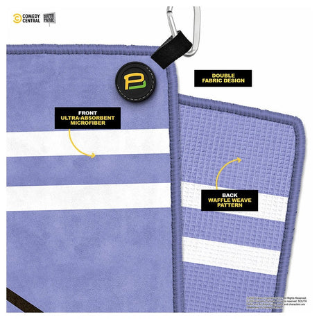 Putt Buddies Towelie 24" x 16" Golf Towel, Double Sided - Magnetic