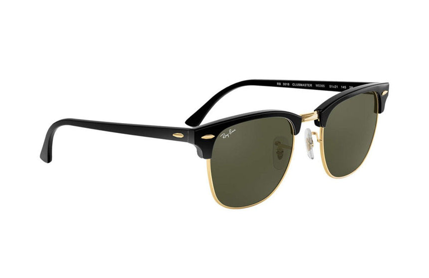 Ray-Ban Clubmaster Classic - Black/Green Classic G-15