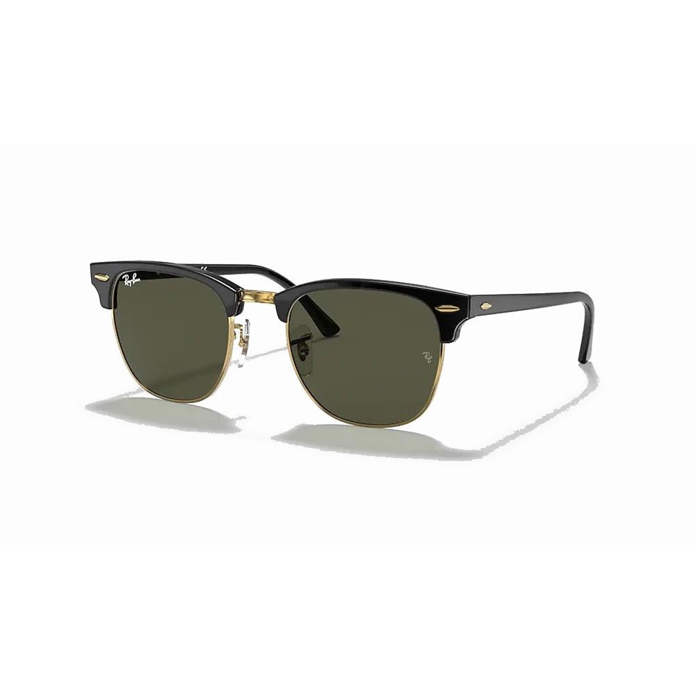 Ray-Ban Clubmaster Classic - Tortoise/Green Solid Color
