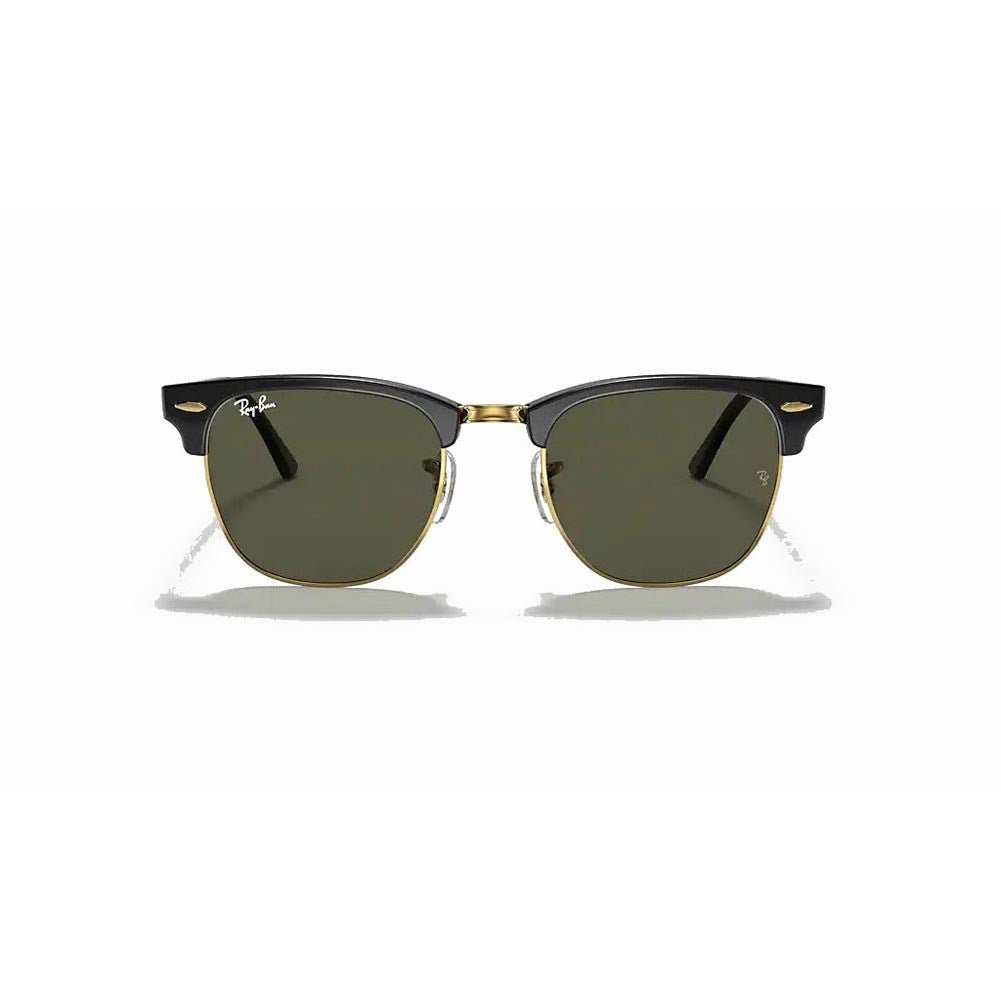 Ray-Ban Clubmaster Classic - Tortoise/Green Solid Color