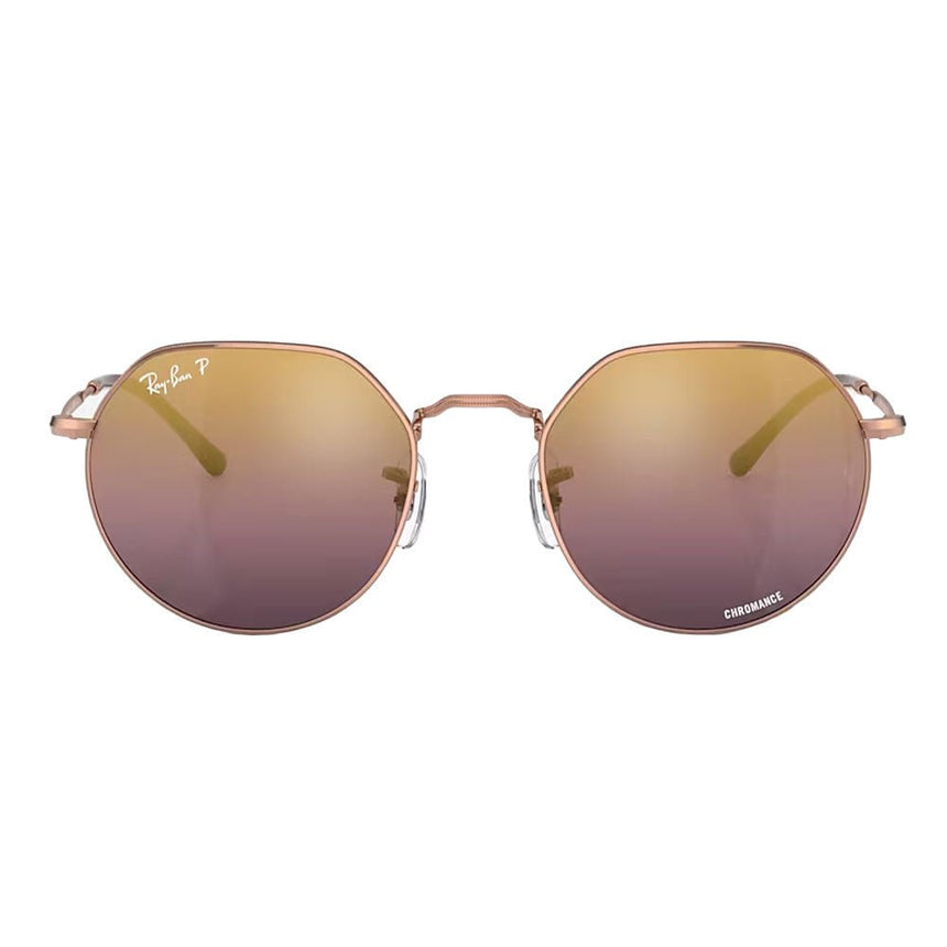 Ray-Ban Jack Chromance - Polished Rose Gold/Gradient Red Polarized