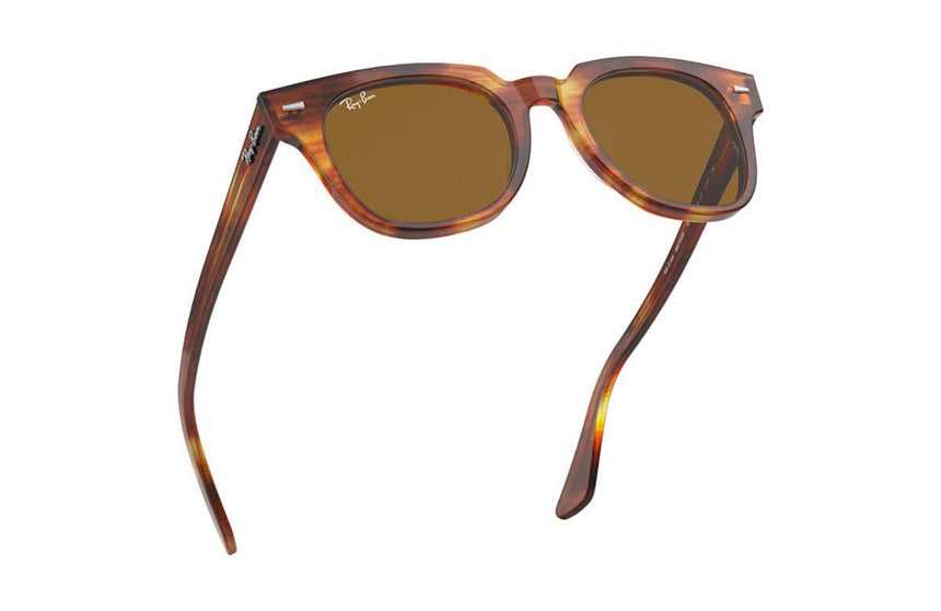 Ray-Ban Meteor Classic - Striped Havana Tortoise/Brown Classic B-15