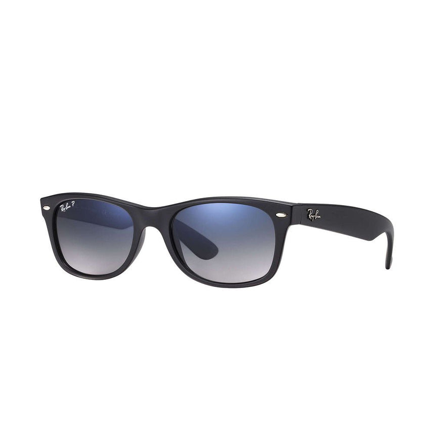 Ray-Ban New Wayfarer Classic - Matte Black/Polarized Blue Grey Gradient