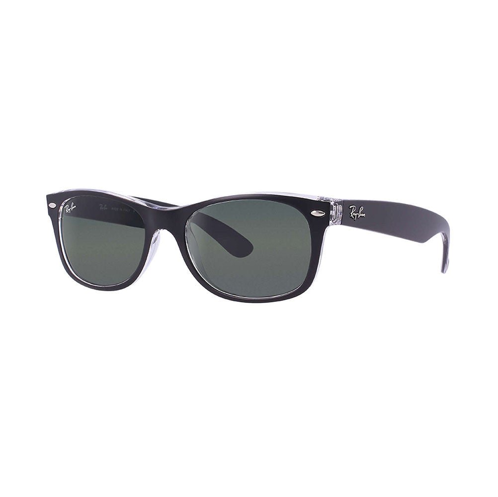 Ray-Ban New Wayfarer Color Mix - Transparent Black/Green Classic G-15