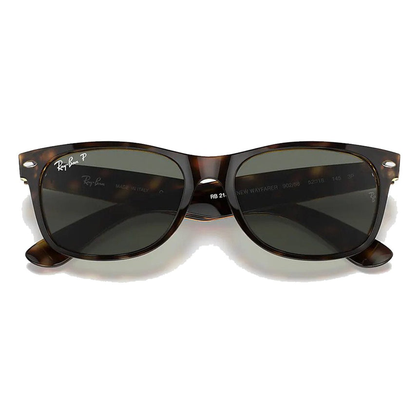 Ray-Ban New Wayfarer - Tortoise/Polarized Green Solid