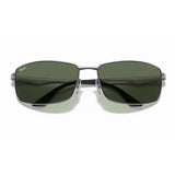 Ray-Ban RB3498 - Gunmetal/Green Classic